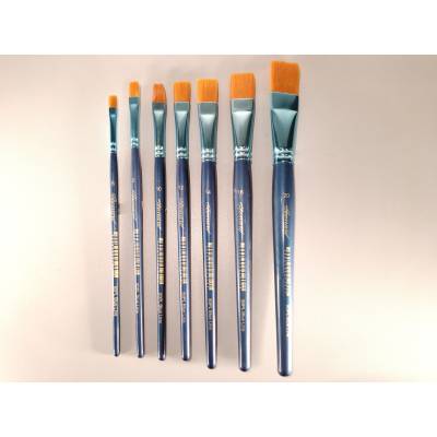 PINCEAU FIBRE SYNTHETIQUE PLAT REF 80PL N°6