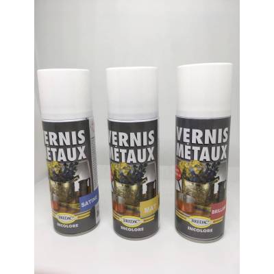 BOMBE VERNIS METAUX INCOLORE BREDAC X 200 ML