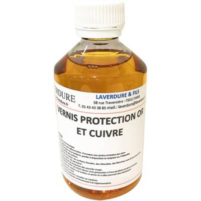 Vernis protection or et cuivre